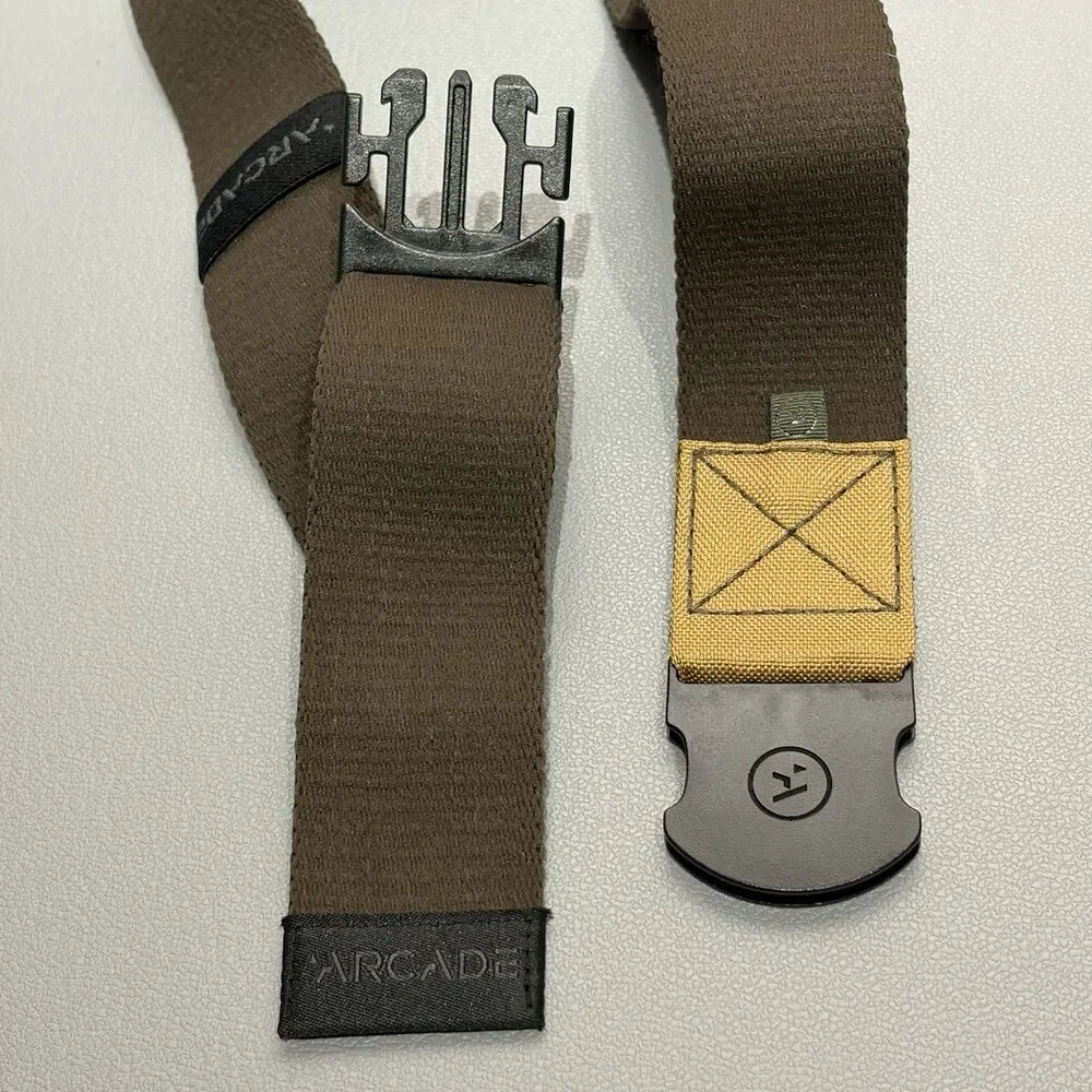 Arcade Adventure Belt Repreve Web Stretch Brown Standard Length 24”-38” 1.5”